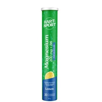 HART-SPORT MAGNESIUM 200MG+B6 PORETABLETTI SITRUUNA 20 kpl