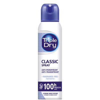 TRIPLE DRY 100H CLASSIC SPRAY ANTIPERSPIRANT HAJUSTEETON 150 ML