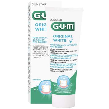 GUM ORIGINAL WHITE VALKAISEVA FLUORIHAMMASTAHNA 75 ML