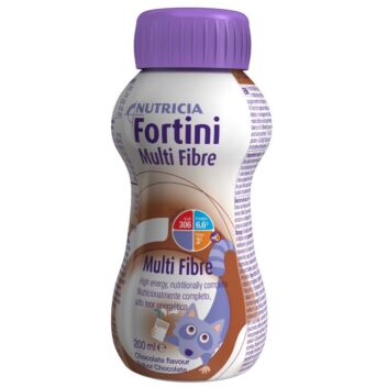 FORTINI MULTI FIBRE NESTE, LASTEN TÄYDENNYSRAVINTOVALMISTE KAAKAO 200 ML