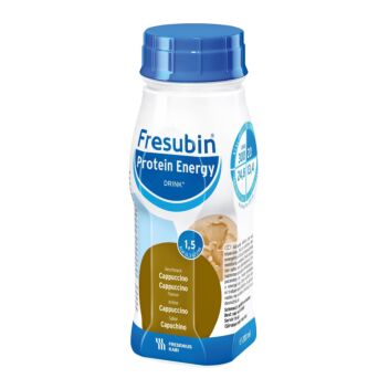 FRESUBIN PROTEIN ENERGY DRINK NESTE, TÄYDENNYSRAVINTOVALMISTE CAPPUCCINO 4 X 200 ML