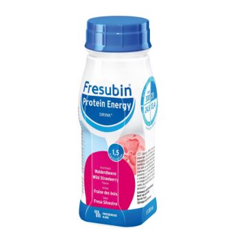 FRESUBIN PROTEIN ENERGY DRINK NESTE, TÄYDENNYSRAVINTOVALMISTE METSÄMANSIKKA 4 X 200 ML