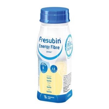 FRESUBIN ENERGY FIBRE DRINK NESTE, TÄYDENNYSRAVINTOVALMISTE VANILJA 4 X 200 ML