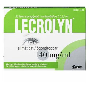 LECROLYN SILMÄTIPAT 40MG/ML KERTA-ANNOSPAKKAUS