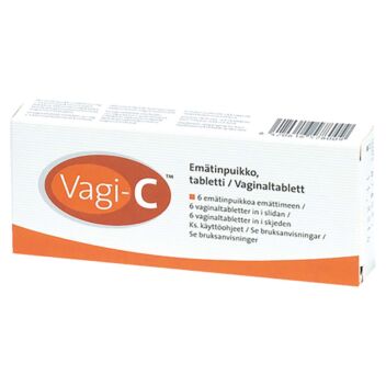 VAGI-C 250MG EMÄTINPUIKKO 6 KPL