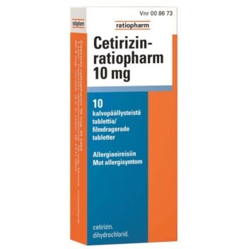 CETIRIZIN-RATIOPHARM TABLETTI 10MG