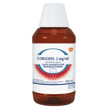 CORSODYL 2 MG/ML LIUOS SUUONTELOON 300 ml