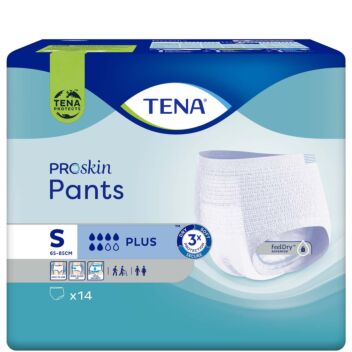 TENA PROSKIN PANTS PLUS S 14 KPL