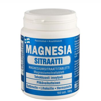 MAGNESIA SITRAATTI 300 TABL 160 KPL