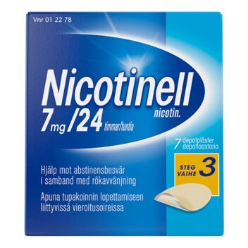 NICOTINELL DEPOTLAASTARI 7MG / 24TUNTIA