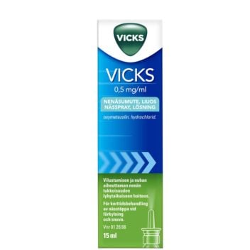 VICKS 0,5MG/ML NENÄSUMUTE 15 ml