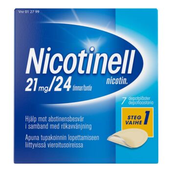 NICOTINELL DEPOTLAASTARI 21MG / 24TUNTIA