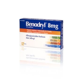 BENADRYL 8 MG KOVA KAPSELI 12 fol