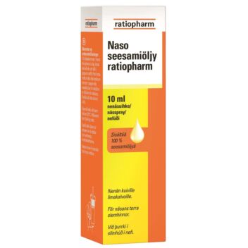 NASO SEESAMIÖLJY RATIOPHARM NENÄSUMUTE 10 ML