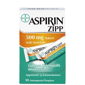 ASPIRIN ZIPP RAKEET 500MG