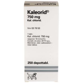 KALEORID 750 mg DEPOTTABLETTI 250 kpl