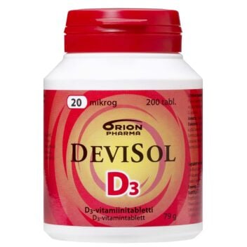 DEVISOL 20 MIKROG TABLETTI 200 KPL
