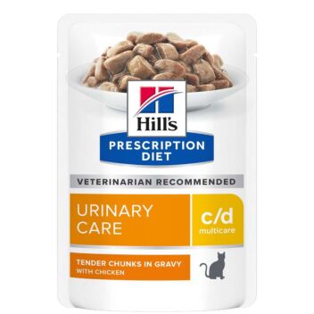 HILL'S FELINE C/D MULTICARE URINARY CARE CHICKEN PRESCRIPTION DIET 12X85 G