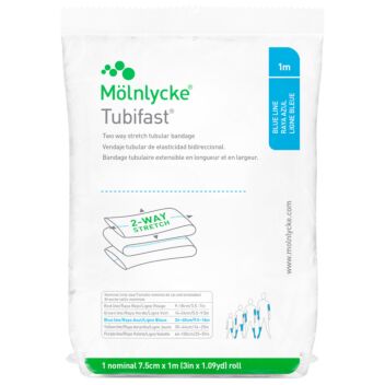 TUBIFAST 7,5CMX1M 2-WAY STRETCH PUTKISIDOS SININEN 1 KPL