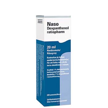 NASO DEXPANTHENOL RATIOPHARM NENÄSUMUTE 20 ML