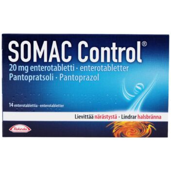 SOMAC CONTROL 20 mg ENTEROTABLETTI 14 fol