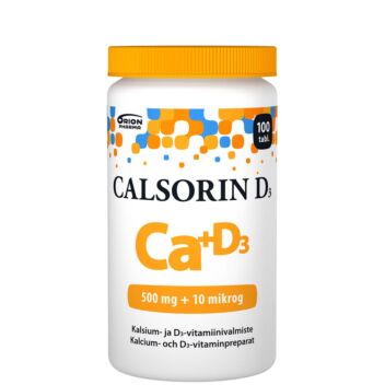 CALSORIN 500MG+D3 10MIKROG TABL 100 kpl