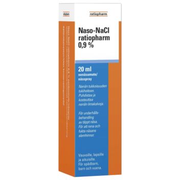 NASO NACL RATIOPHARM 0,9% NENÄSUMUTE 20 ML