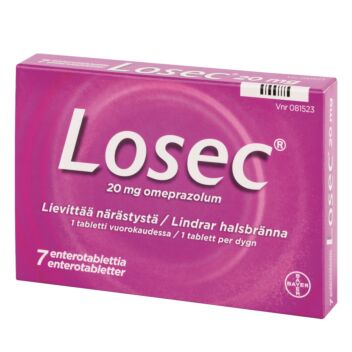 LOSEC ENTEROTABLETTI 20MG