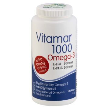 VITAMAR 1000 VAHVA E-EPA OMEGA-3 KALAÖLJY 100 KAPS