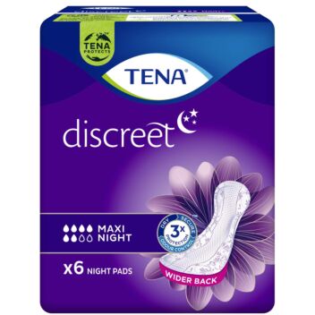 TENA DISCREET MAXI NIGHT 6 KPL