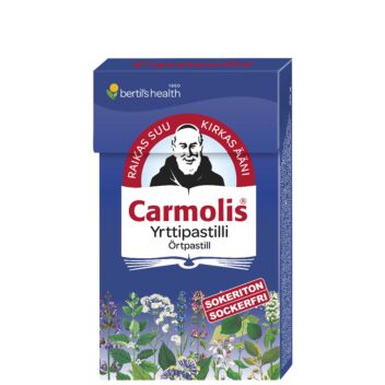 CARMOLIS YRTTIPASTILLI SOKERITON 45 G