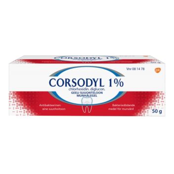 CORSODYL 1 % GEELI SUUONTELOON 50 g