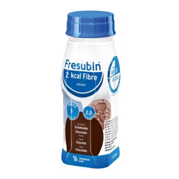 FRESUBIN 2 KCAL FIBRE DRINK SUKLAA NESTE, TÄYDENNYSRAVINTOVALMISTE SUKLAA 4 X 200 ML