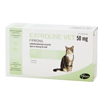 EXPROLINE VET 50 MG PAIKALLISVALELULIUOS KISSA 3x0,5 ml