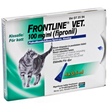 FRONTLINE VET 100MG/ML PAIKALLISVALELULIUOS 4x0,5 ml