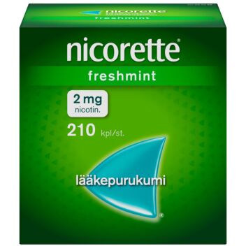 NICORETTE FRESHMINT 2 MG LÄÄKEPURUKUMI 210 fol