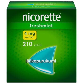 NICORETTE FRESHMINT 4 mg LÄÄKEPURUKUMI 210 fol