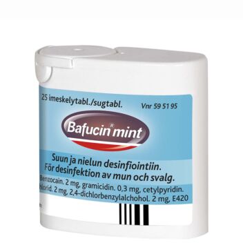 BAFUCIN MINT IMESKELYTABLETTI 25 kpl