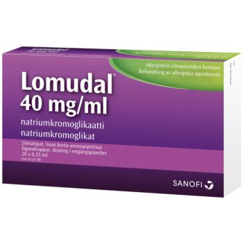 LOMUDAL SILMÄTIPAT, KERTA-ANNOSPAKKAUS 40MG/ML