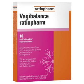 VAGIBALANCE RATIOPHARM EMÄTINTABL 10 KPL