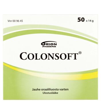 COLONSOFT JAUHE SUUN KAUTTA OTETTAVAA LIUOSTA VARTEN 50 x 14 g