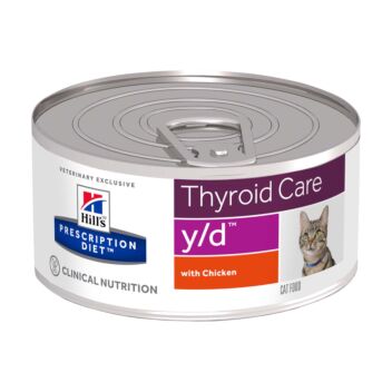 Hill's Feline Prescription Diet Thyroid Care Y/D säilyke 24x156 g | Kissan ruoka
