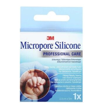 MICROPORE SILICONE 2,5CMX5M 1 RLL