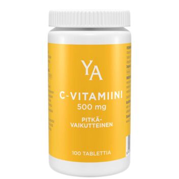 YA PITKÄVAIKUTTEINEN C-VITAMIINI 500MG TABL 100 KPL