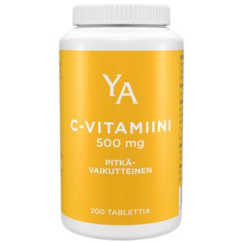 YA PITKÄVAIKUTTEINEN C-VITAMIINI 500MG TABL 200 KPL