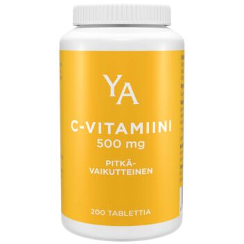 YA PITKÄVAIKUTTEINEN C-VITAMIINI 500MG TABL 200 KPL