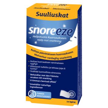SNOREEZE ORAL STRIPS SUUSSA LIUKENEVA LIUSKA 14 kpl