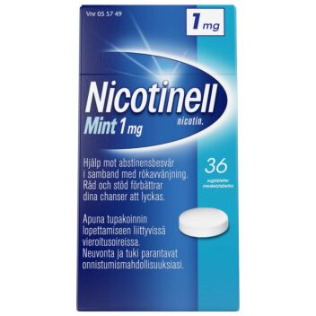 NICOTINELL MINT 1 mg IMESKELYTABLETTI 36 fol
