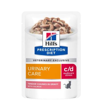 HILL'S FELINE C/D MULTICARE STRESS URINARY CARE SALMON PRESCRIPTION DIET 12X85 G