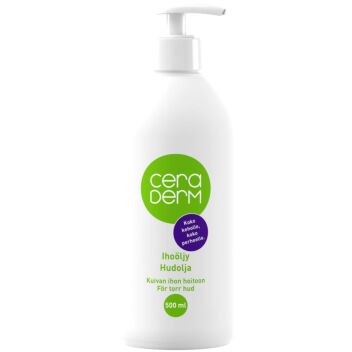 CERADERM IHOÖLJY PUMPPUPULLO 500 ML